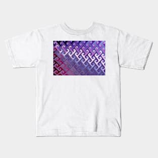 Purple Abstract Texture Kids T-Shirt